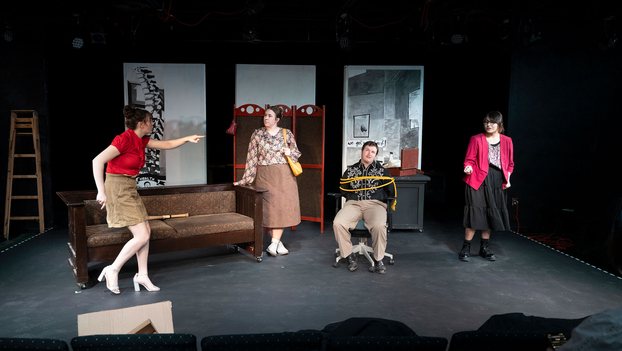 The BHSU Theatre Department’s production of “Funny Little Thing Called Love,” directed by Max Merchen will have performances April 4 and 5 at 7 p.m., April 6 at 2 p.m., April 11 and 12 at 7 p.m., and April 13 at 2 p.m in the Woodburn Black Box Theatre.    