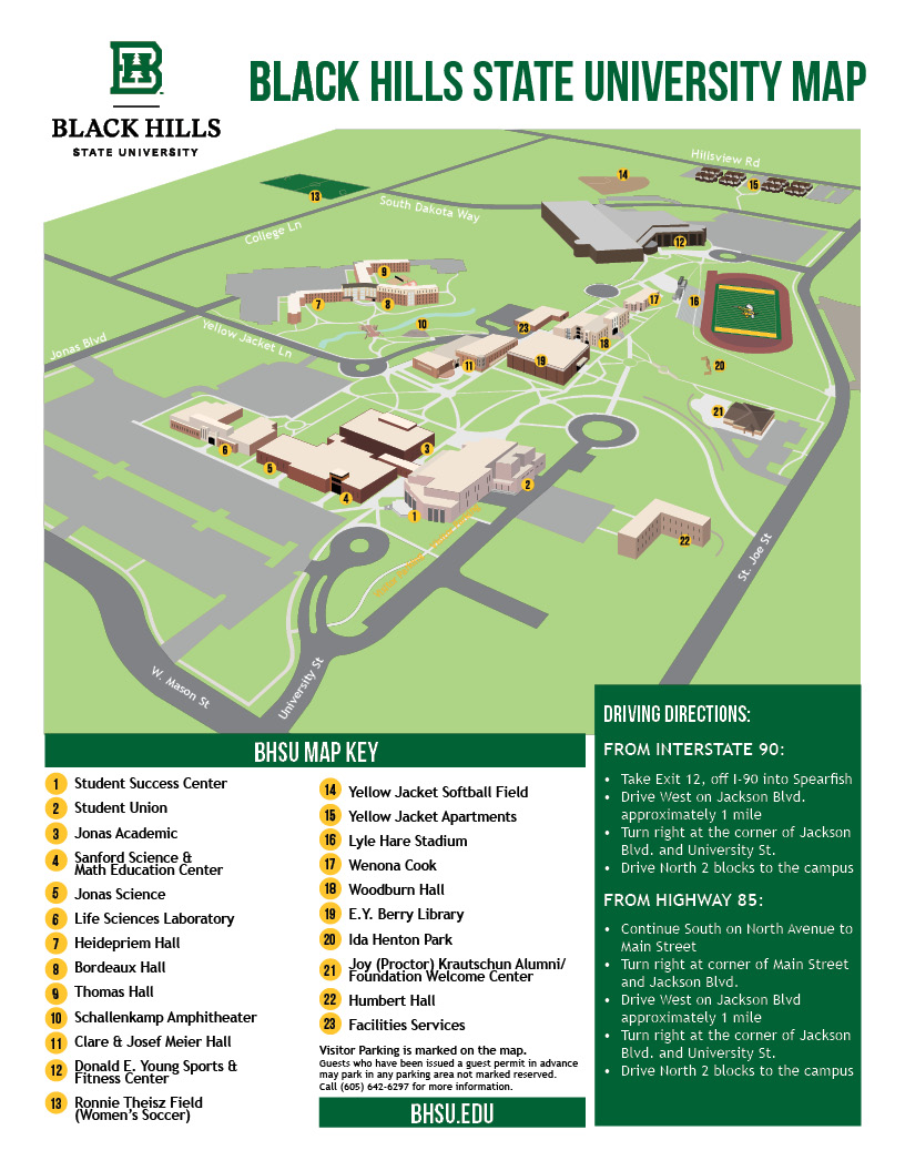 BHSU campus map