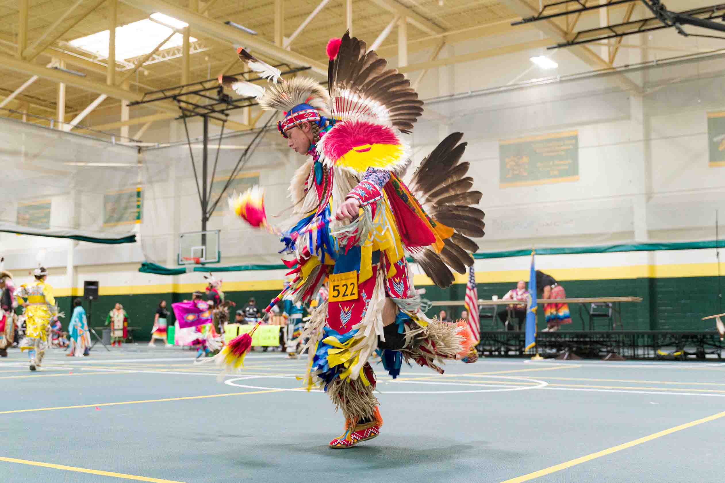 Dancer at BHSU powwow