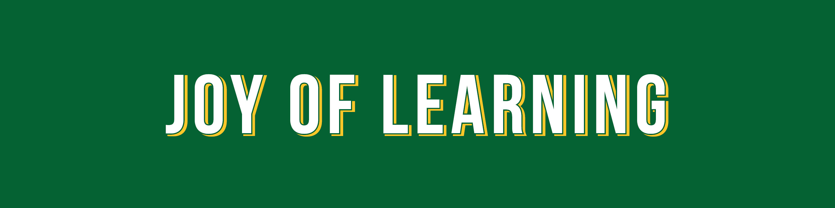 Joy of Learning Banner
