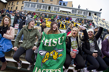 Football game spectators