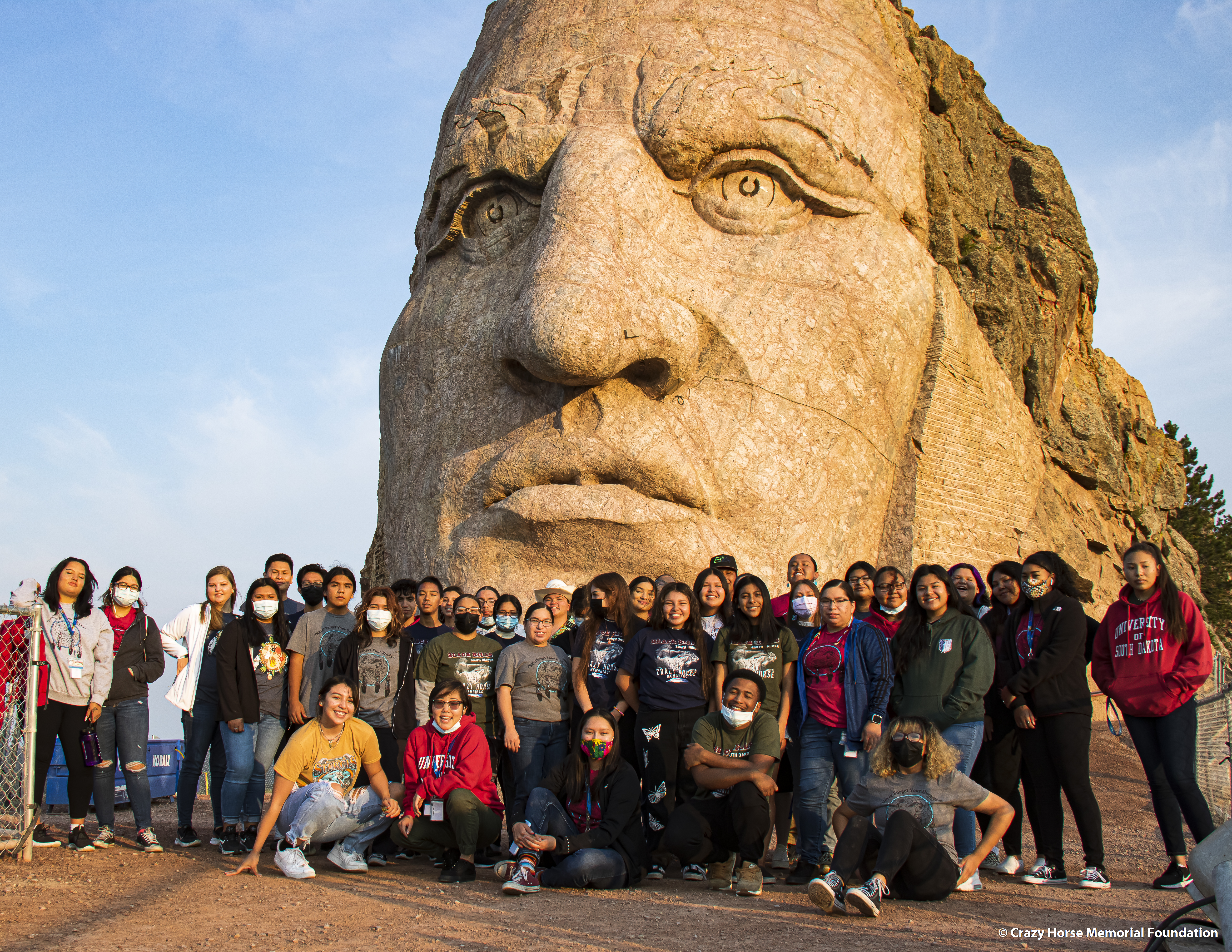 Students at Crazy Horse Memorial