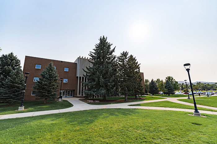 photo of campus green and Jonas Academic
