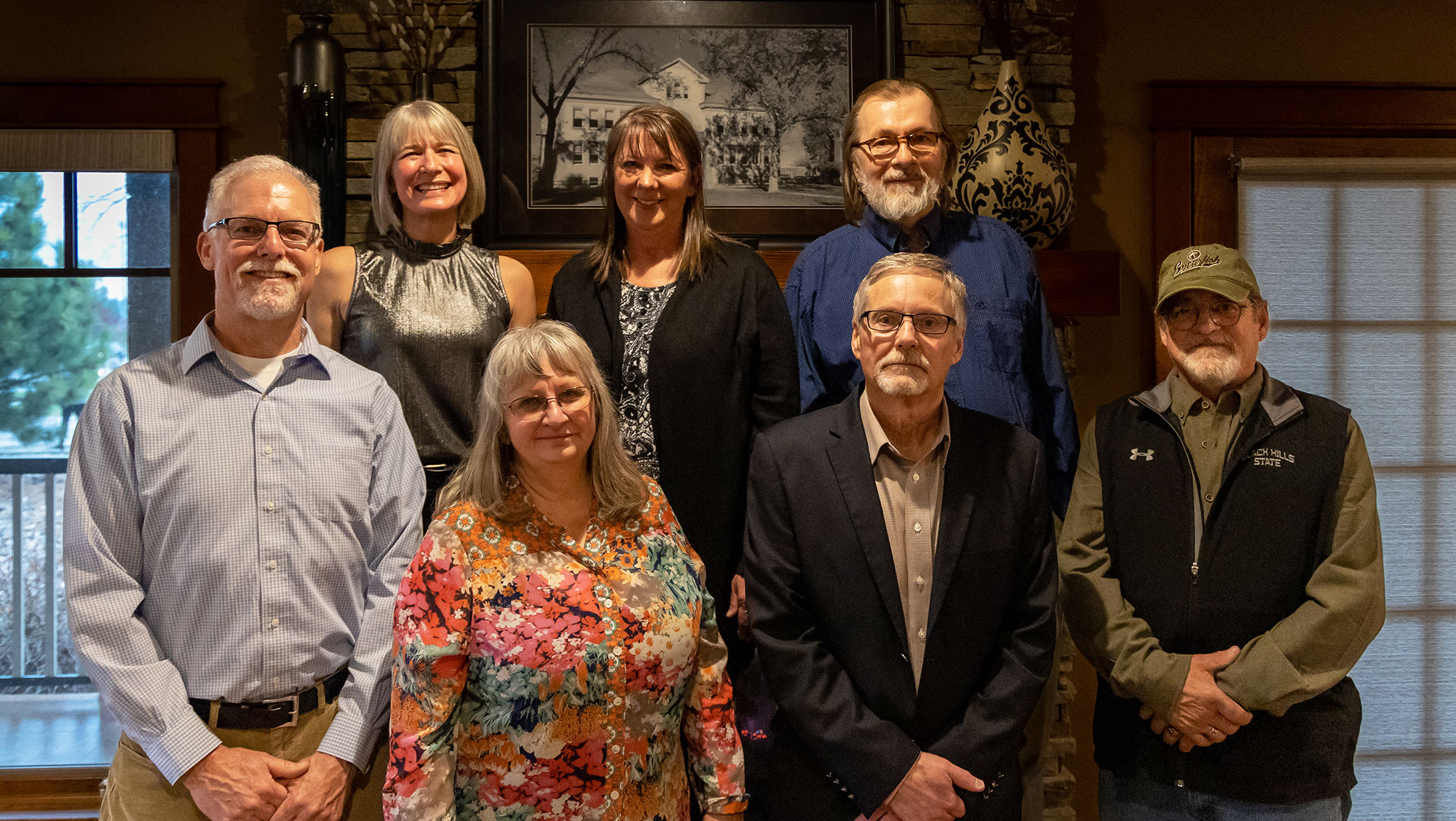 (Back, left) Betsy Silva, Jodi Gabriel, Bert Juhrend, (Bottom left) Brian Eberhard, Jean Osborn, David Crawford, Greg Brenner. Not pictured: Richard Eberlein, Phil Pesheck, Tony Silva. 