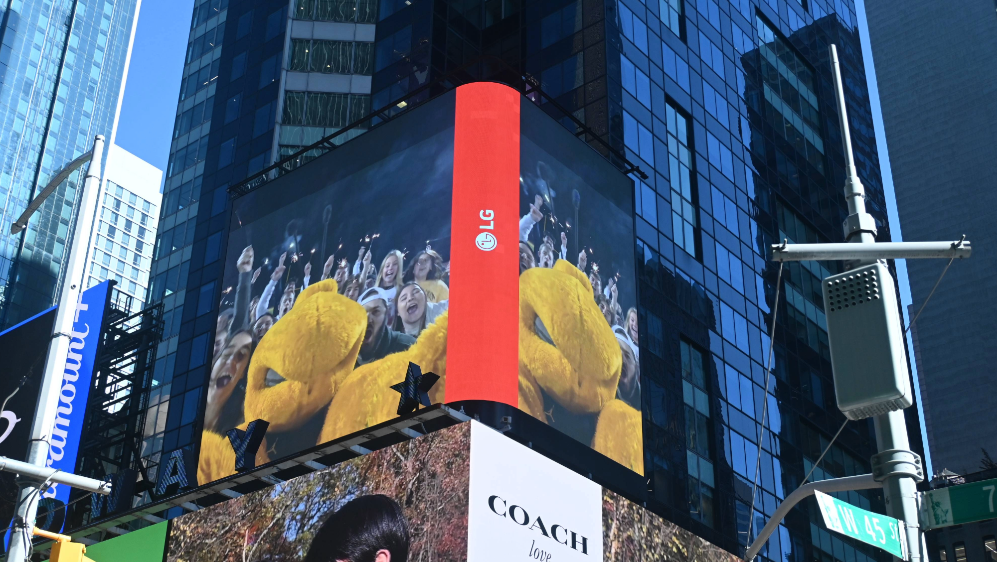 Photo of BHSU Campus Clash Video at Times Square