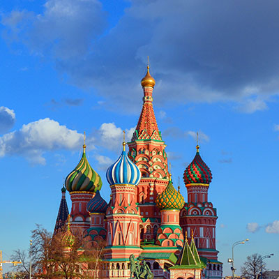 Saint Basil's Cathedral in Moscow, Russia