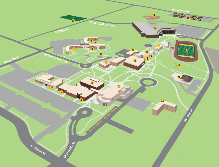 BHSU Campus Map