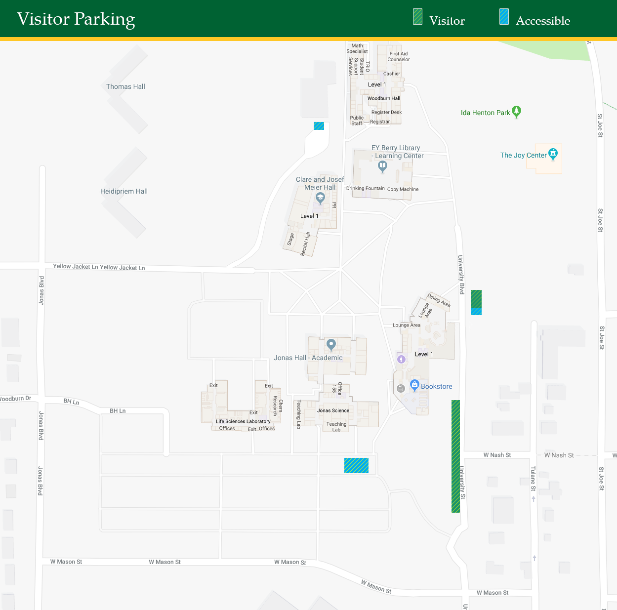 Map of Visitor Parking