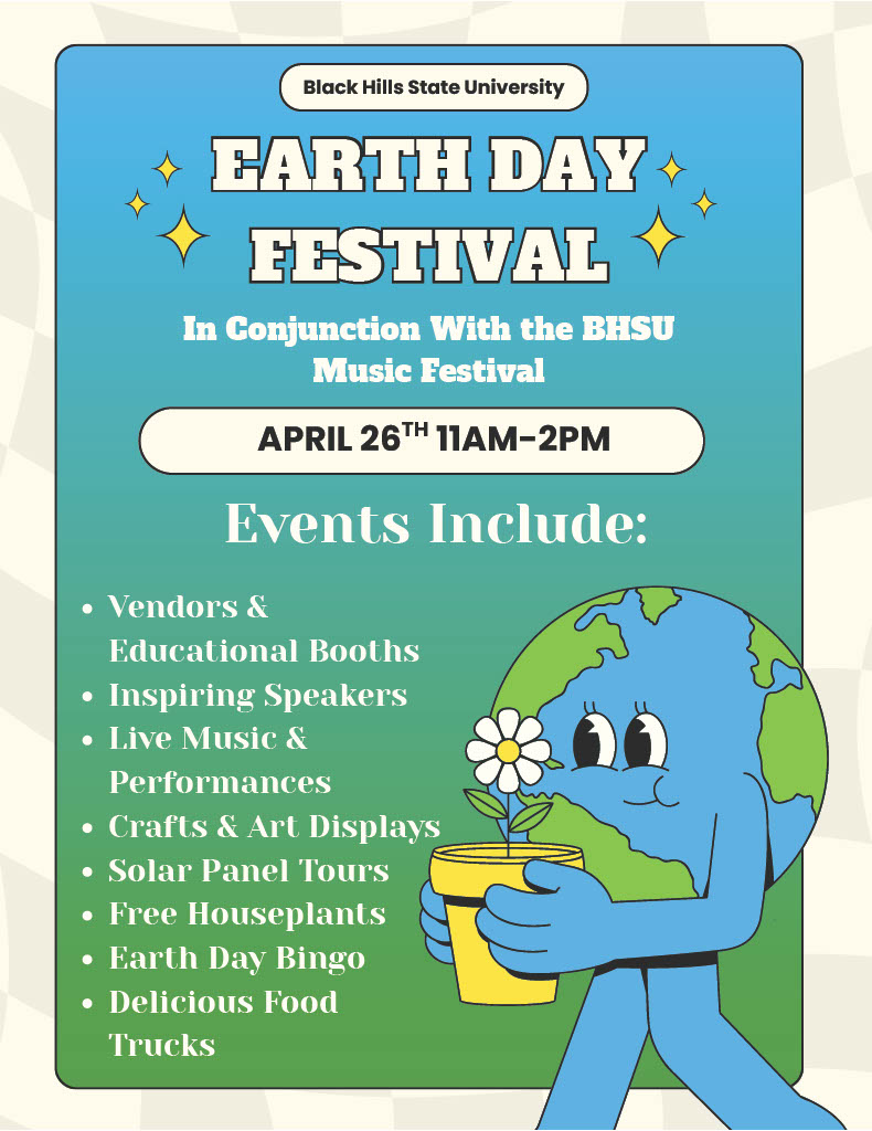Flyer depicting the time, date, and included events at the festival.