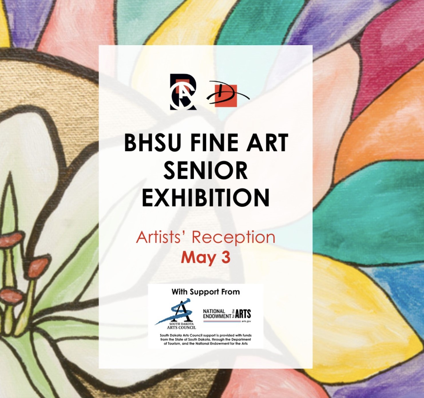 BHSU Fine Art Senior Exhibition Banner
