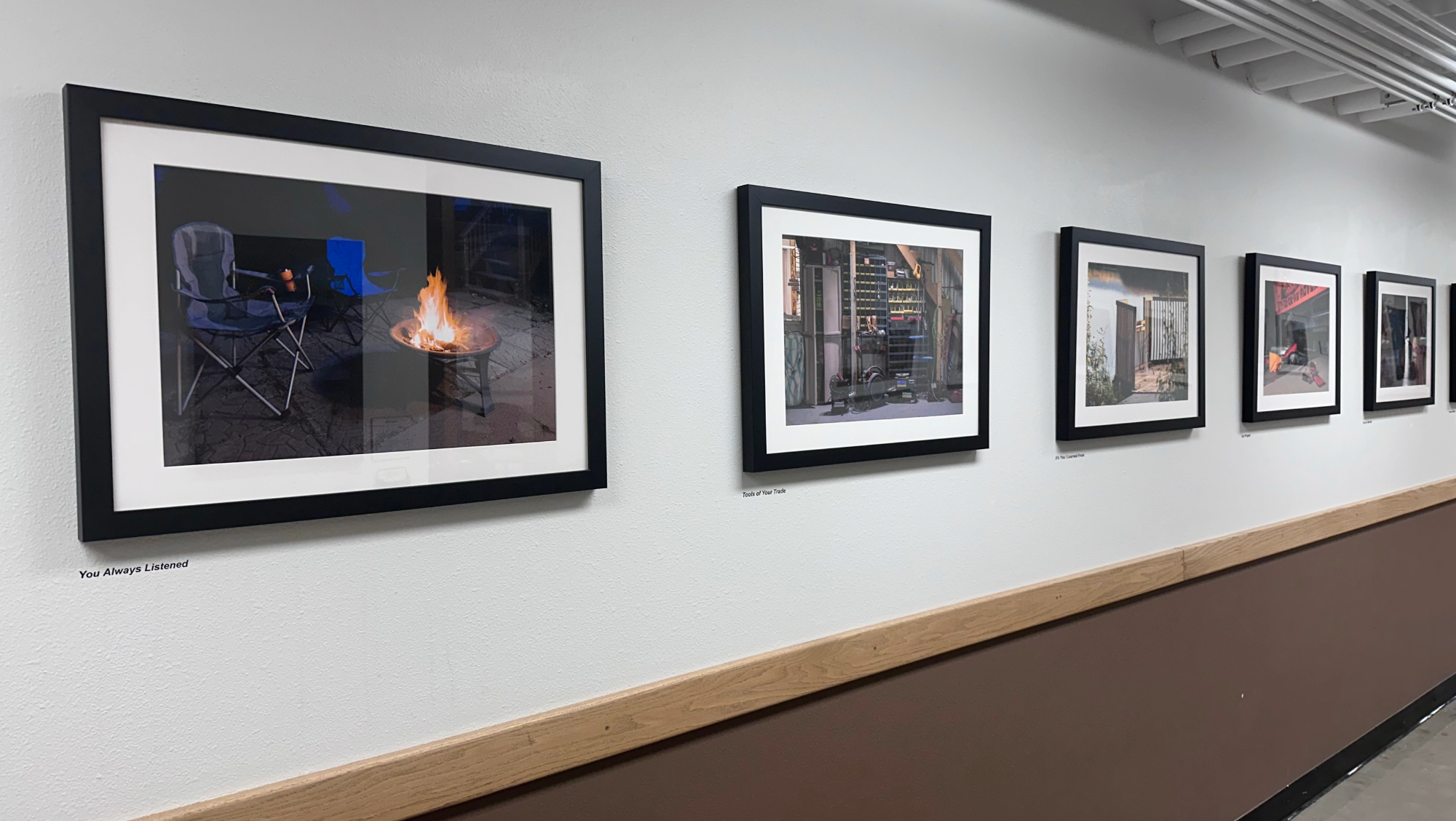 Display of the group exhibition 