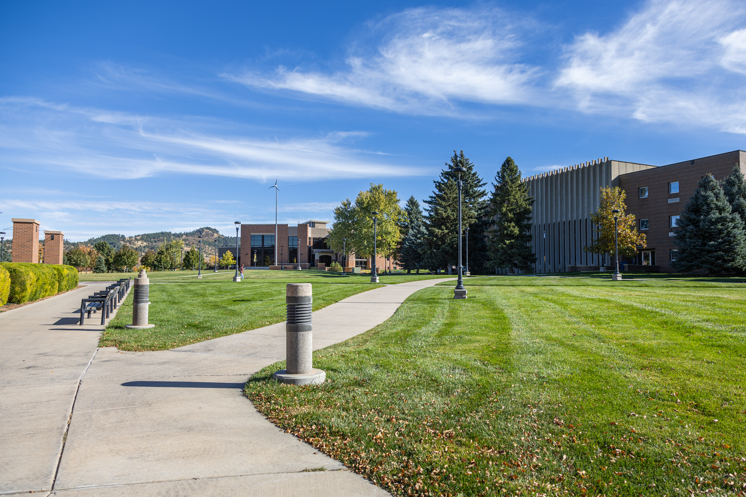 The outside of the Student Union and Jonas Academic
