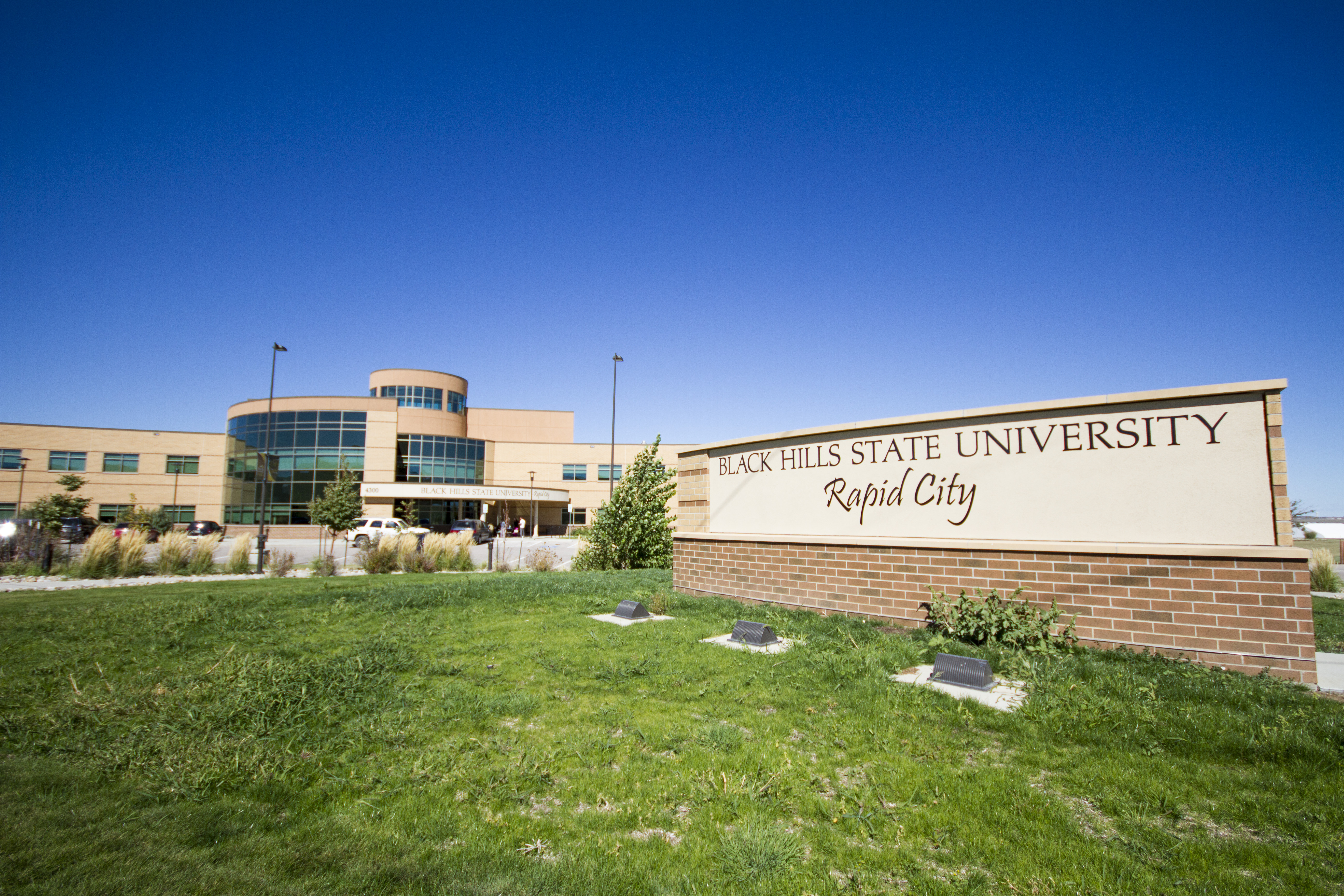 Outside of the Black Hills State University Rapid City building