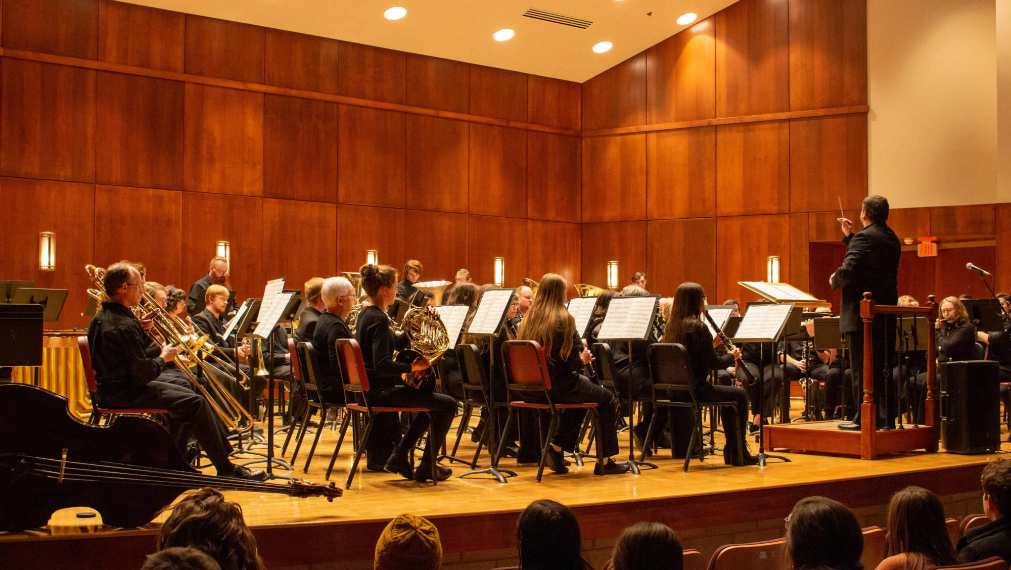 The BHSU concert band performs in Meier Hall