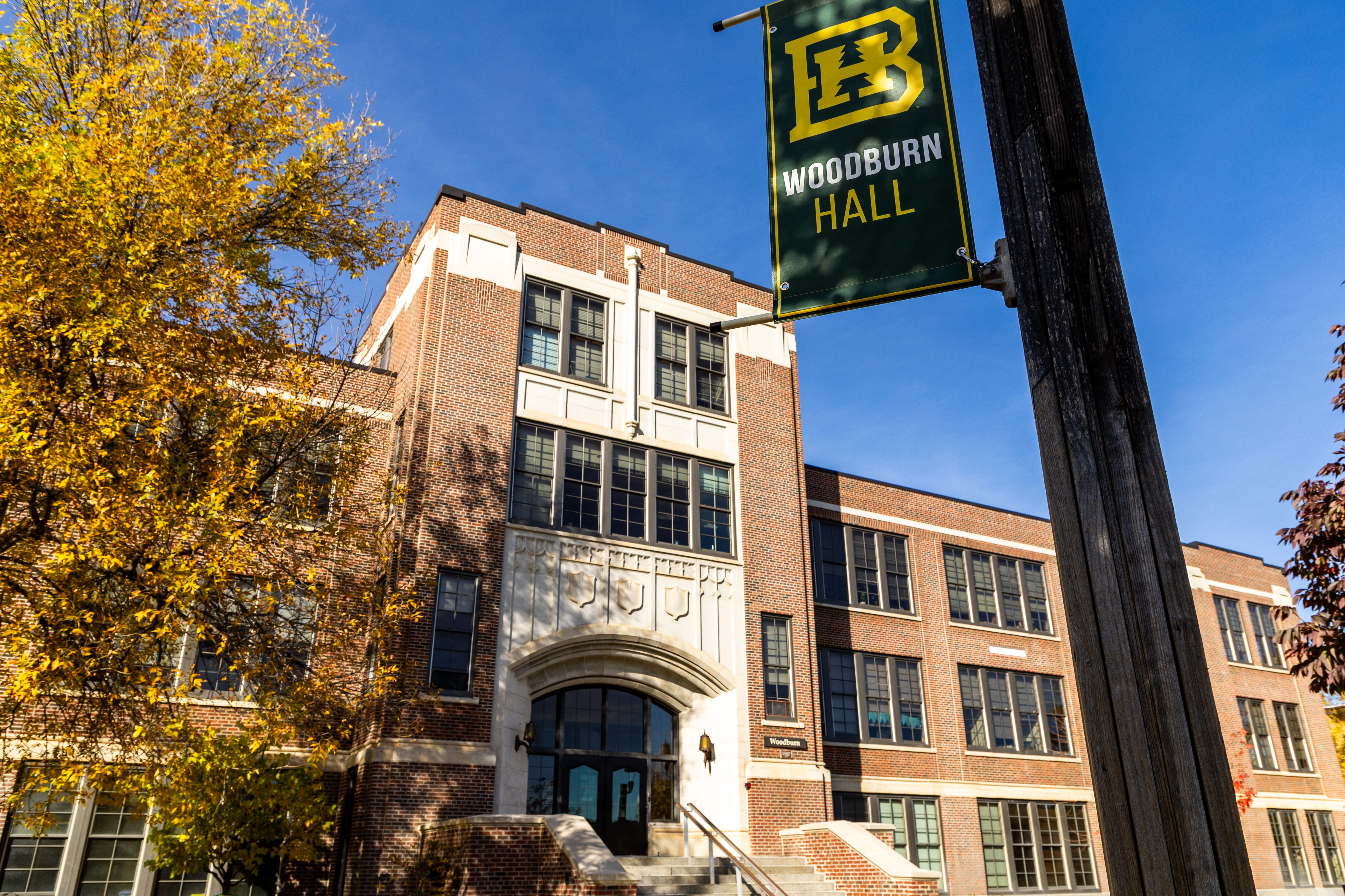 Outside of Woodburn Hall