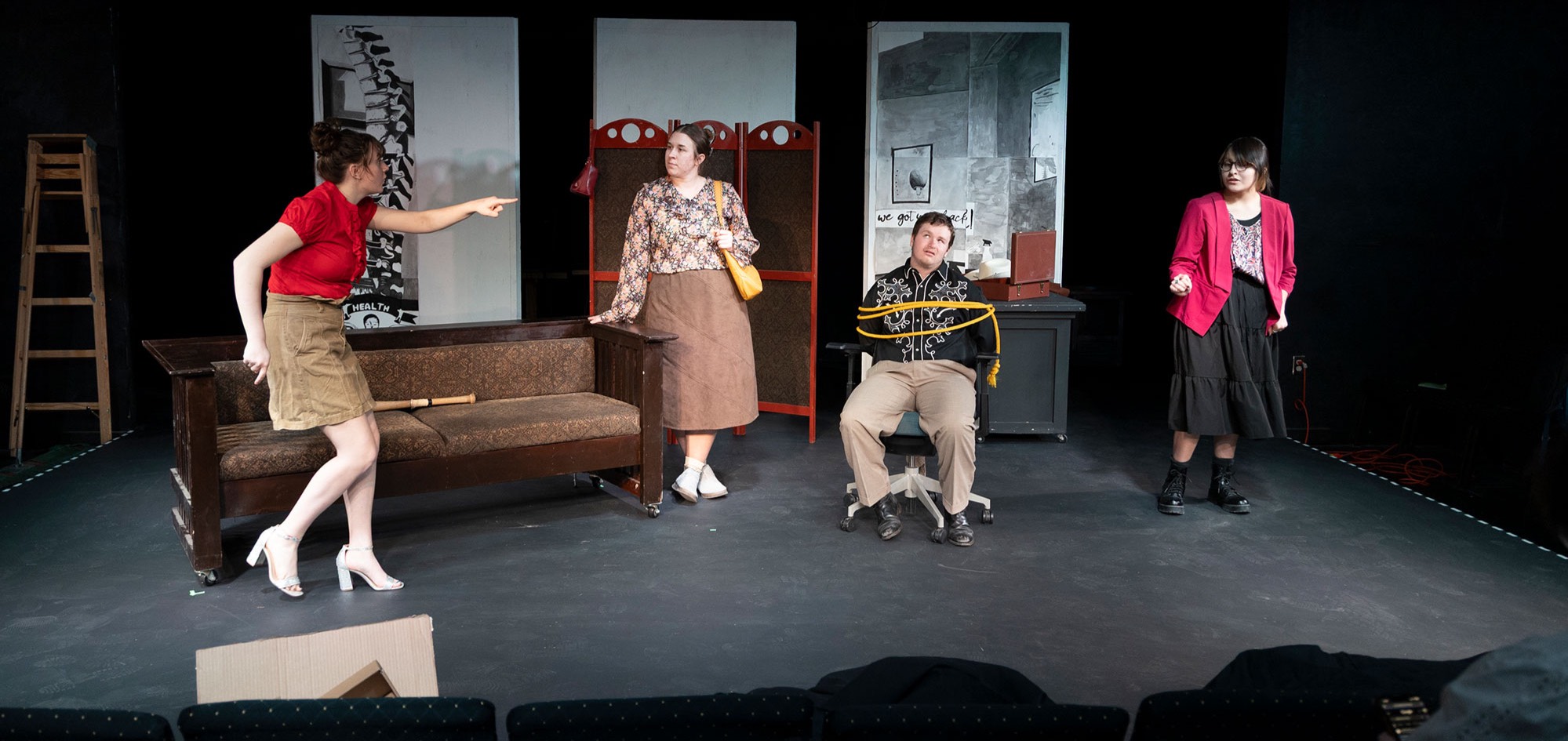 The BHSU Theatre Department’s production of “Funny Little Thing Called Love,” directed by Max Merchen will have performances April 4 and 5 at 7 p.m., April 6 at 2 p.m., April 11 and 12 at 7 p.m., and April 13 at 2 p.m in the Woodburn Black Box Theatre.    