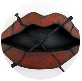 A sculptor of lips that are sewn shut. 