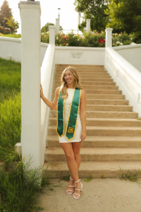 Autumn-Westinghouse Graduate Autumn Westinghouse smiles for the camera